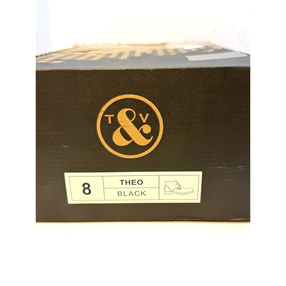 Thomas & Vine Men's‎ Theo Chukka Dress Boot Black Size 8 NWT/BOX